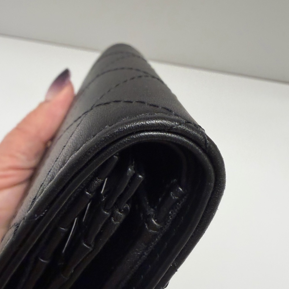 ❌SOLD❌ CHANEL NWOT UNISEX Black Quilted Card Holder - Picture 8 of 10